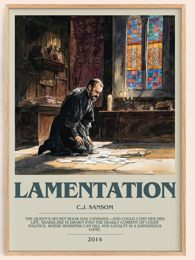 Lamentation Bookish Wall Art by C.J. Sansom