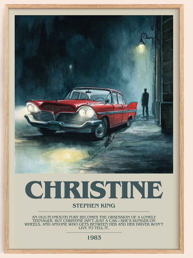 Christine Bookish Wall Art by Stephen King
