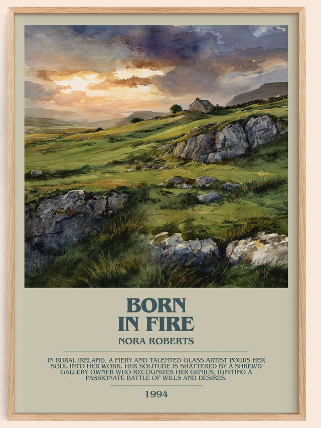 Born in Fire Bookish Wall Art by Nora Roberts