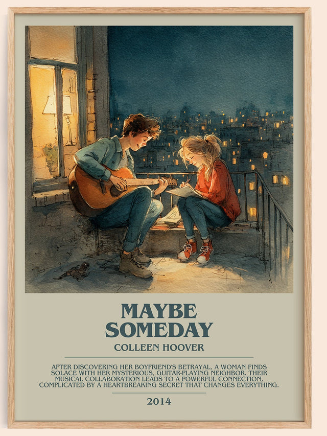 Maybe Someday Bookish Wall Art by Colleen Hoover