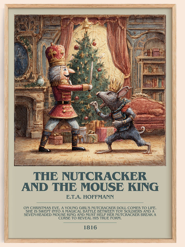 Nutcracker and the Mouse King bookish book poster by E. T. A. Hoffmann – framed literary art print