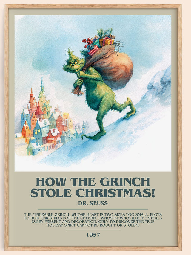 How the Grinch Stole Christmas Bookish Wall Art by Dr. Seuss