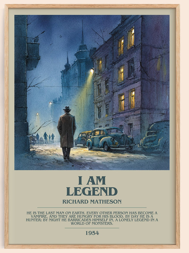 I Am Legend Bookish Wall Art by Richard Matheson