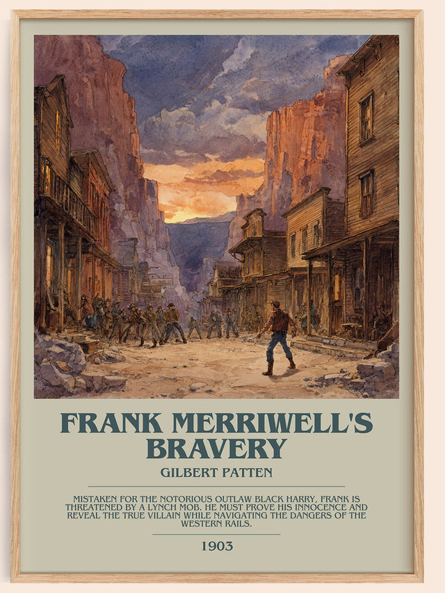 Frank Merriwell's Bravery Bookish Wall Art by Gilbert Patten