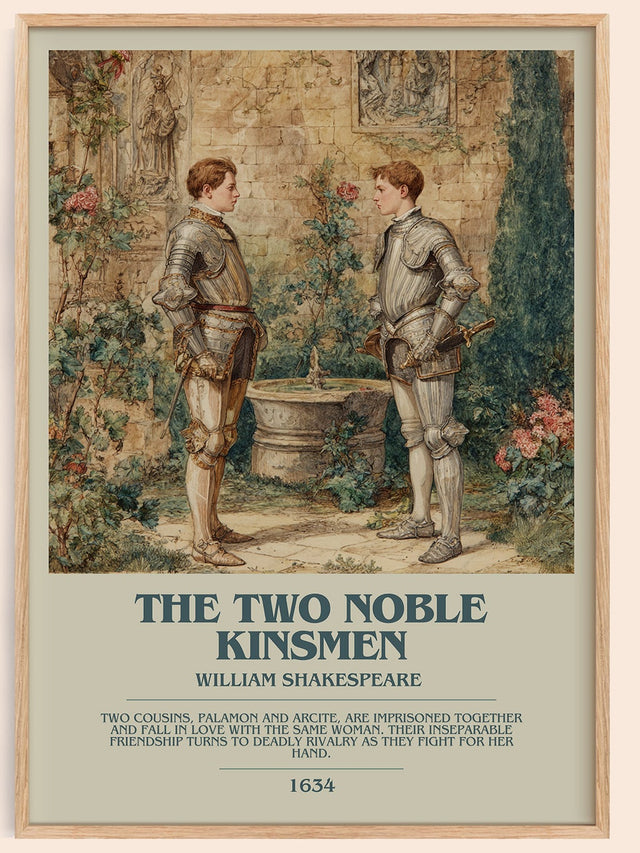 The Two Noble Kinsmen Bookish Wall Art by William Shakespeare