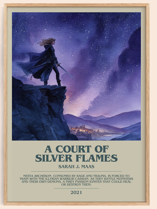 A Court Of Silver Flames Bookish Wall Art by Sarah J. Maas