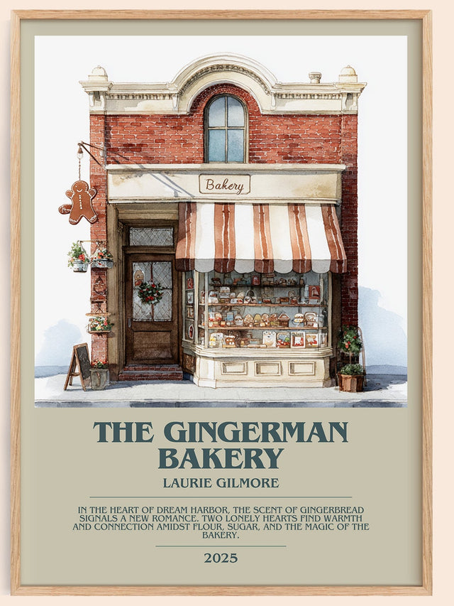 The Gingerman Bakery Bookish Wall Art by Laurie Gilmore