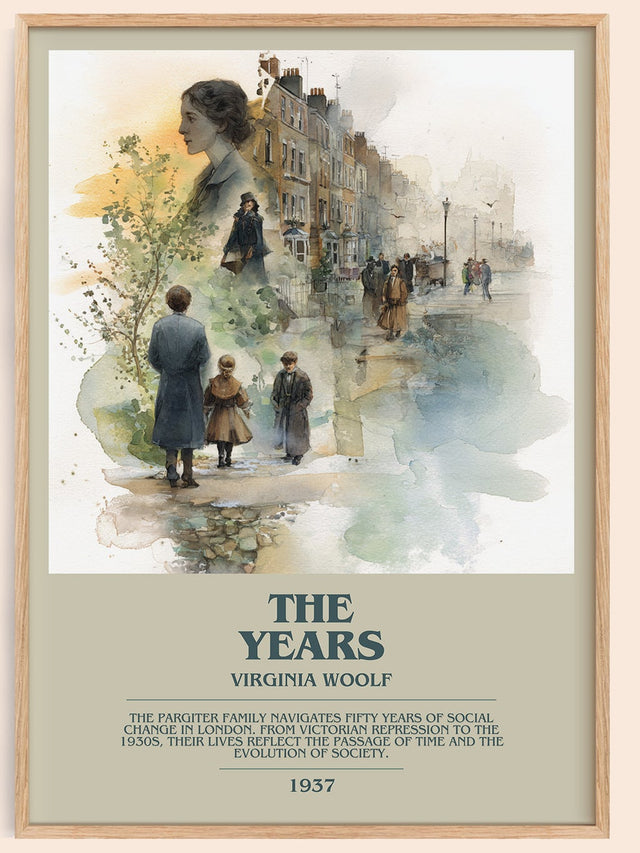 The Years Bookish Wall Art by Virginia Woolf