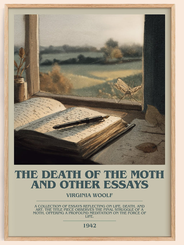 Death of the Moth and Other Essays Bookish Wall Art by Virginia Woolf