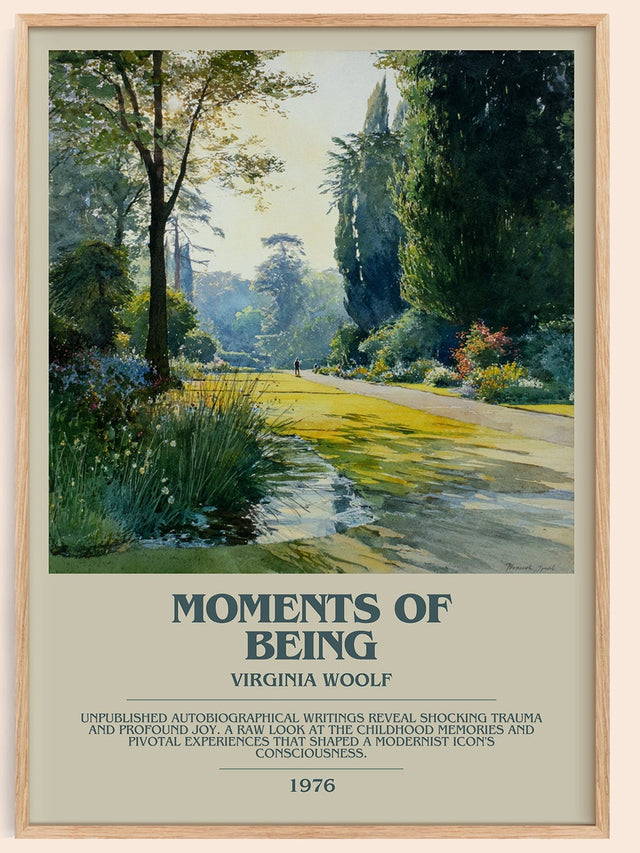 Moments of Being Bookish Wall Art by Virginia Woolf