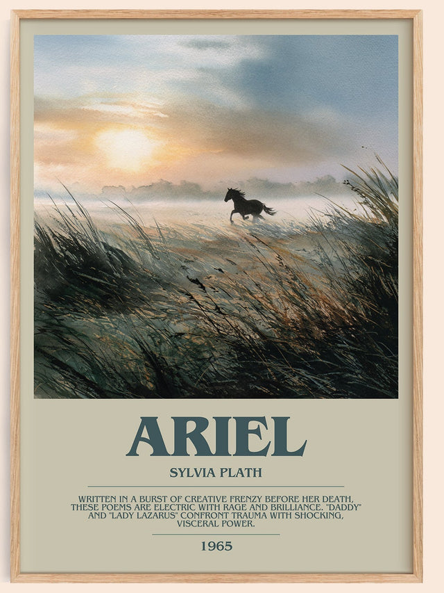 Ariel Bookish Wall Art by Sylvia Plath