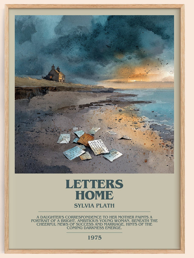 Letters Home Bookish Wall Art by Sylvia Plath