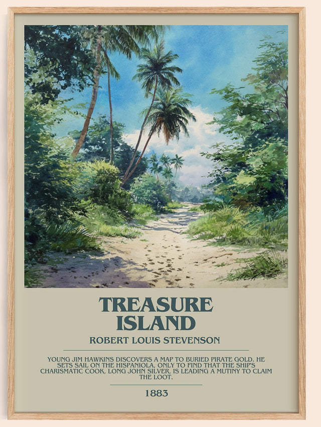 Treasure Island Bookish Wall Art by Robert Louis Stevenson