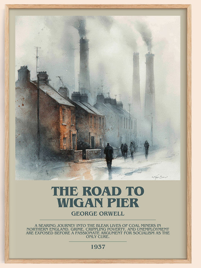The Road to Wigan Pier Bookish Wall Art by George Orwell