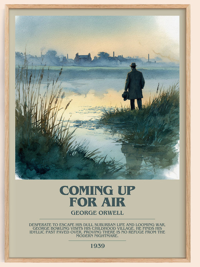 Coming Up for Air Bookish Wall Art by George Orwell