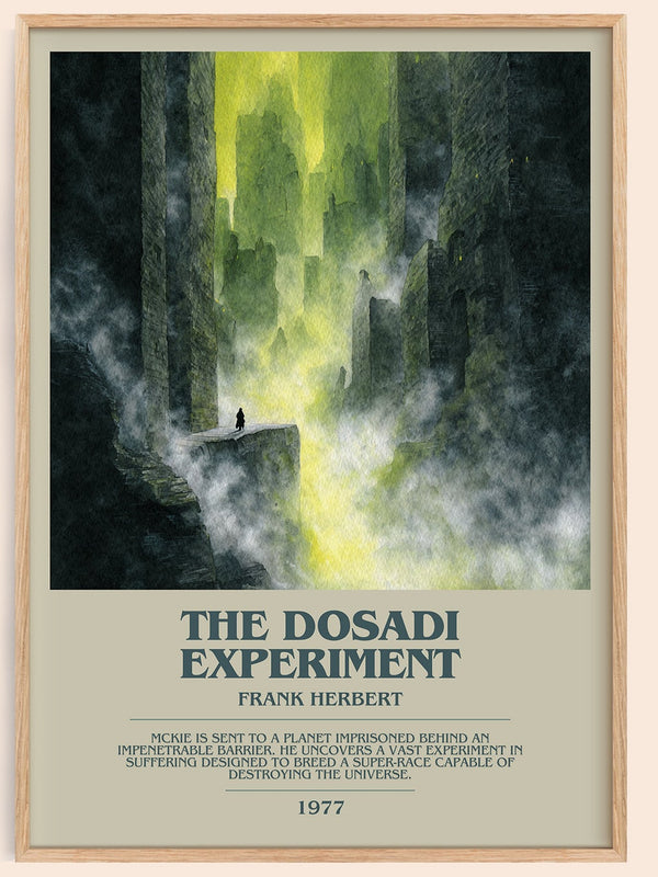 The Dosadi Experiment bookish book poster by Frank Herbert – framed literary art print