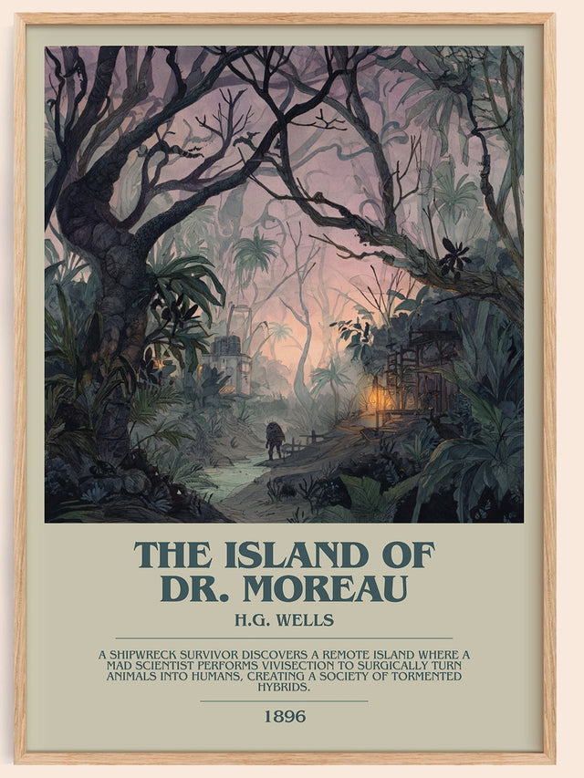 The Island Of Dr. Moreau Bookish Wall Art by H.G. Wells