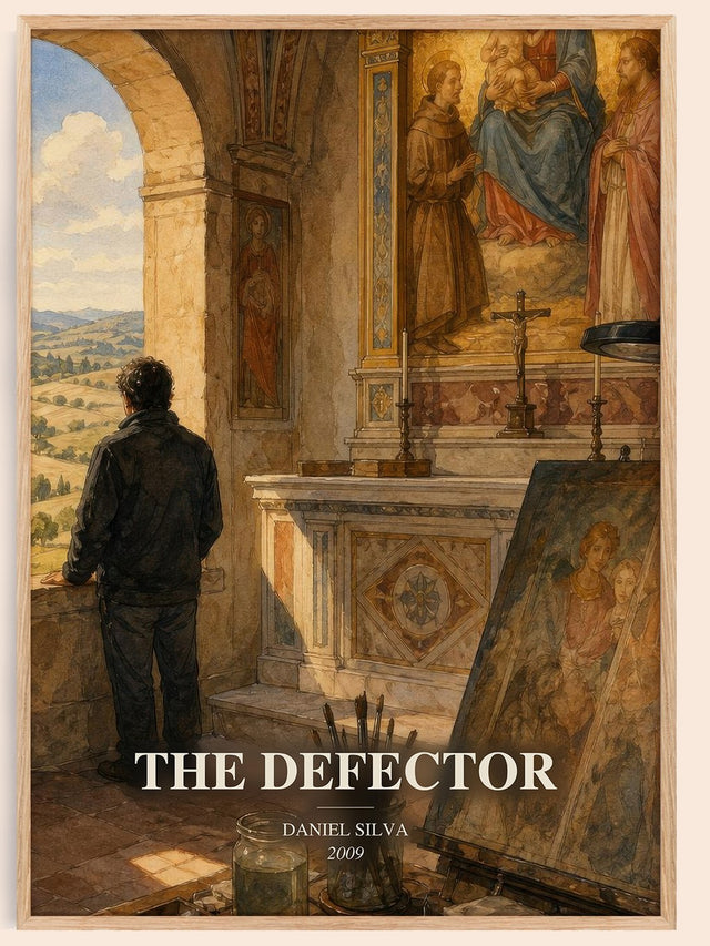 The Defector Book Watercolour Illustration by Daniel Silva