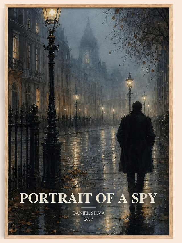 Portrait of a Spy Book Watercolour Illustration by Daniel Silva