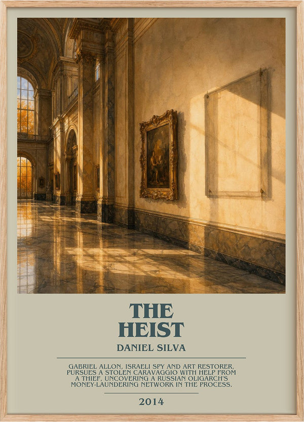 The Heist Bookish Wall Art by Daniel Silva