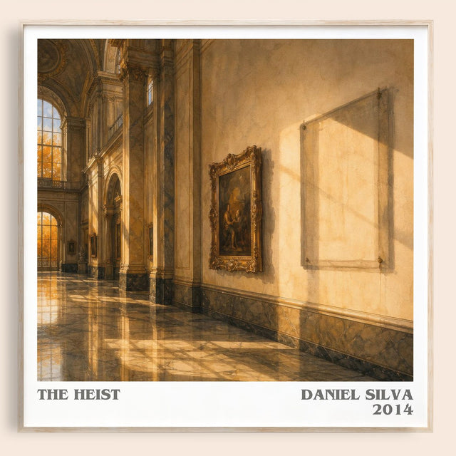 The Heist Literary Art Print by Daniel Silva