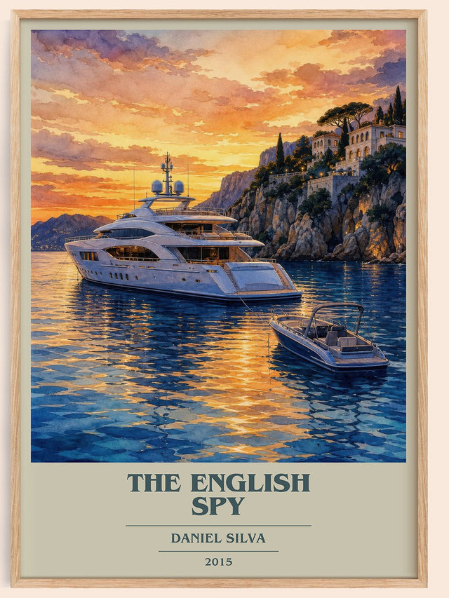 The English Spy Book Cover Poster by Daniel Silva