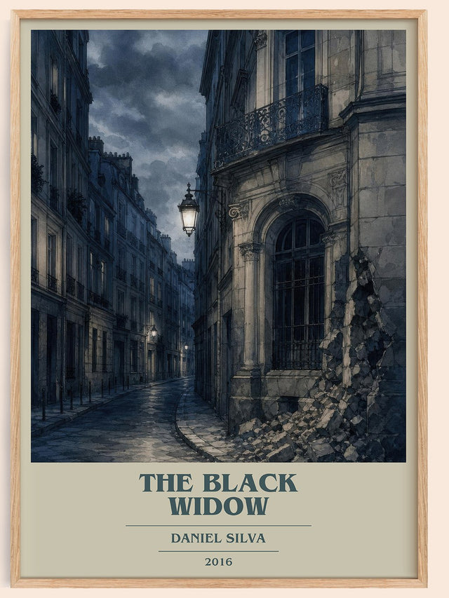 The Black Widow Book Cover Poster by Daniel Silva