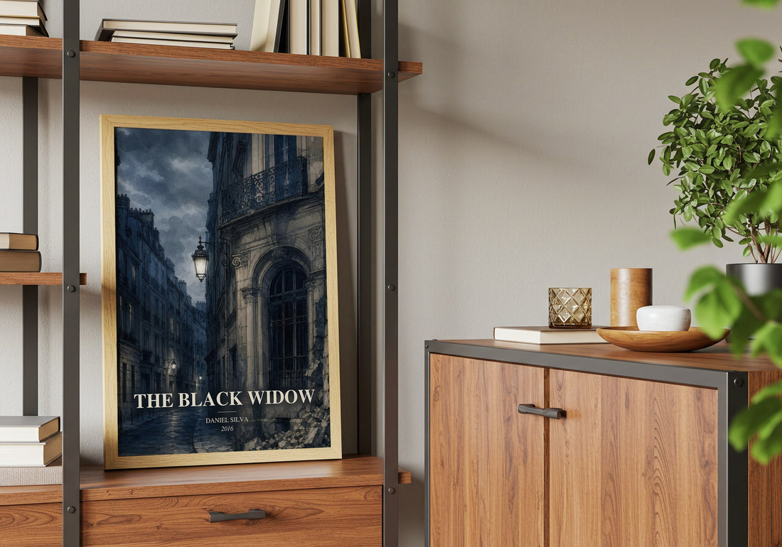 The Black Widow book watercolour illustration paper finish options – matte satin gloss
