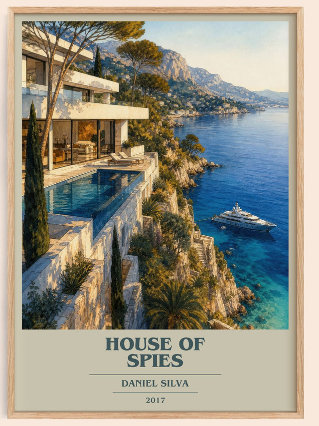 House of Spies Book Cover Poster by Daniel Silva