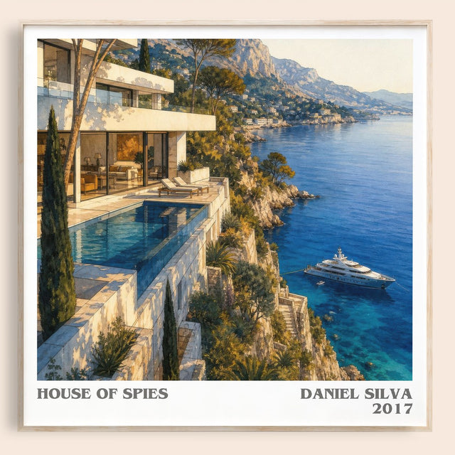 House of Spies Literary Art Print by Daniel Silva