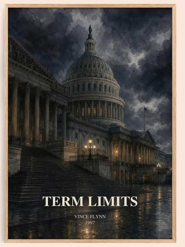 Term Limits Book Watercolour Illustration by Vince Flynn
