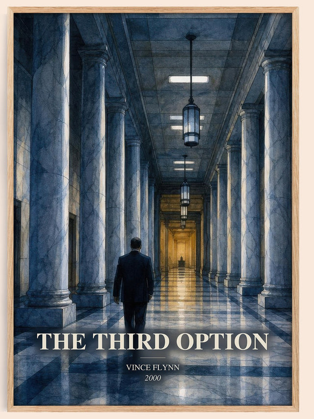 The Third Option Book Watercolour Illustration by Vince Flynn
