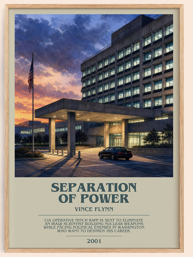 Separation of Power Bookish Wall Art by Vince Flynn
