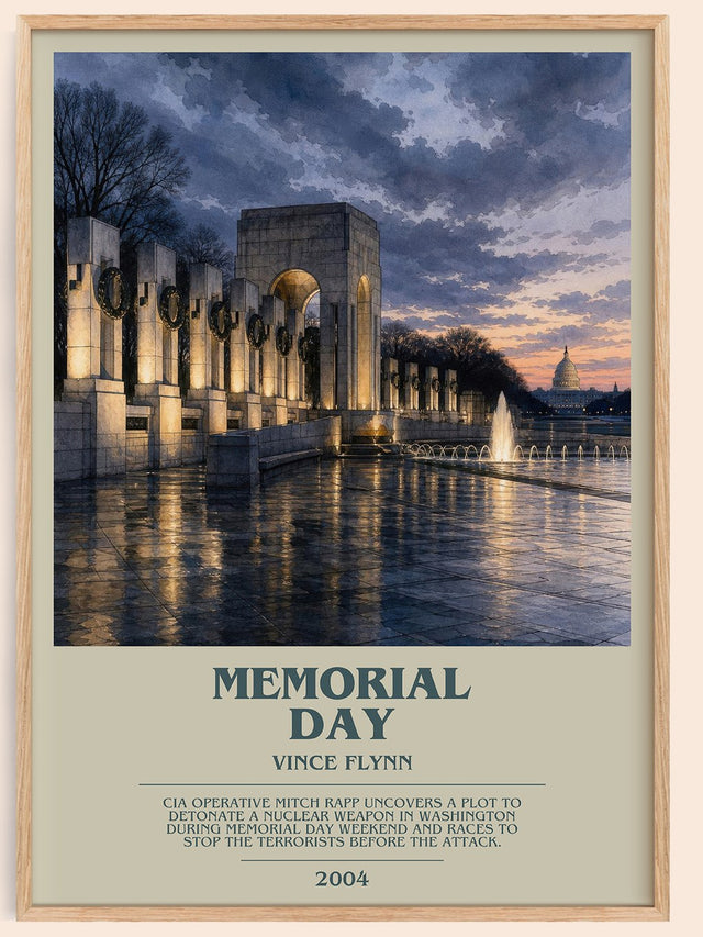 Memorial Day Bookish Wall Art by Vince Flynn