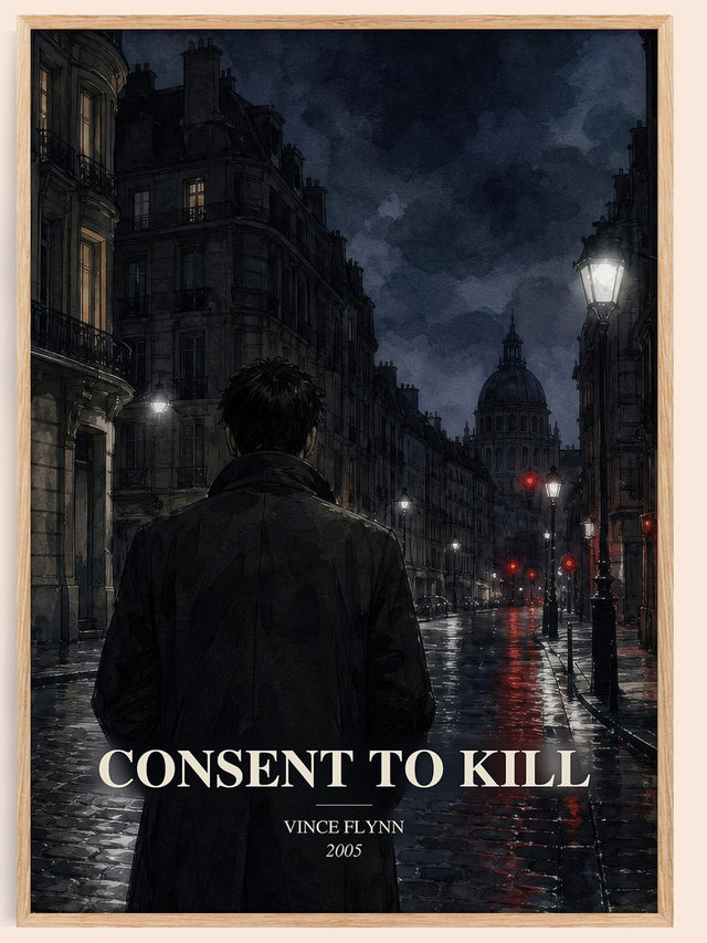 Consent to Kill Book Watercolour Illustration by Vince Flynn