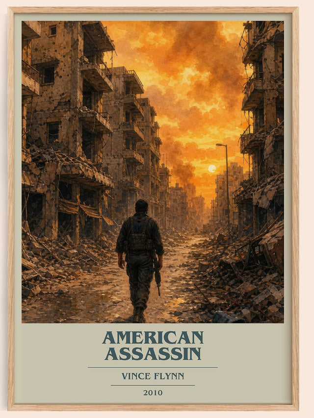 American Assassin Book Cover Poster by Vince Flynn