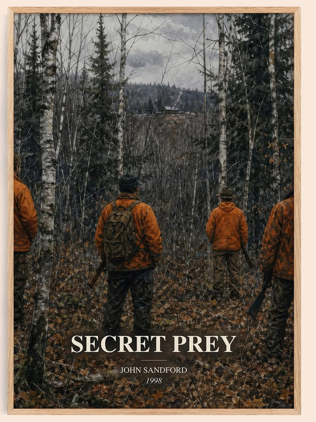 Secret Prey Book Watercolour Illustration by John Sandford