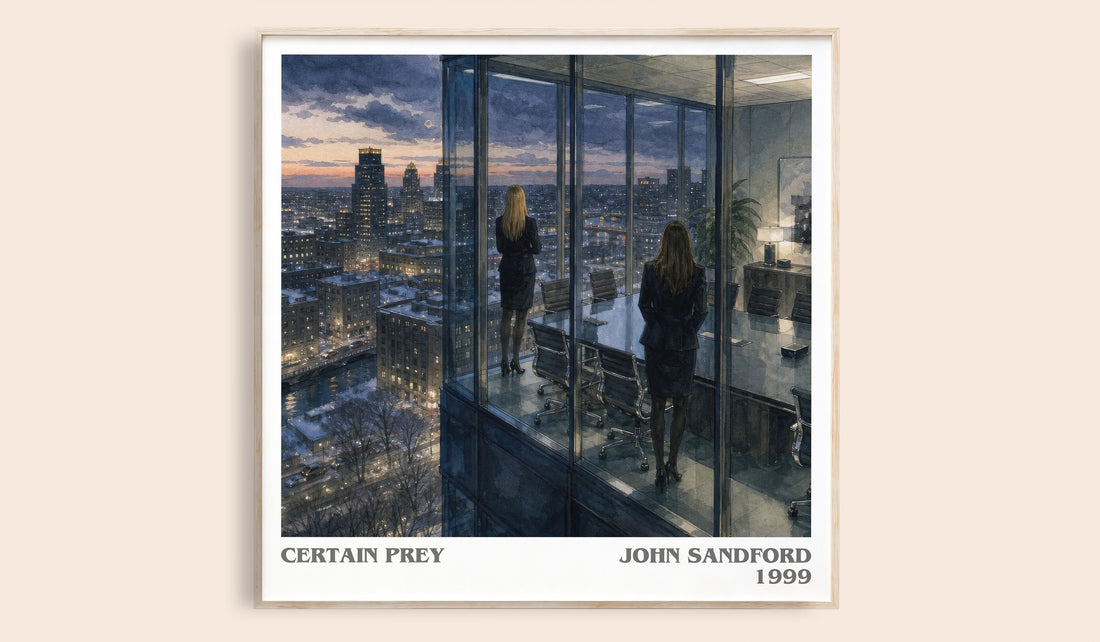 Certain Prey literary book poster by John Sandford – framed literary art print