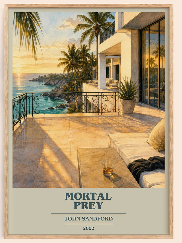 Mortal Prey Book Cover Poster by John Sandford