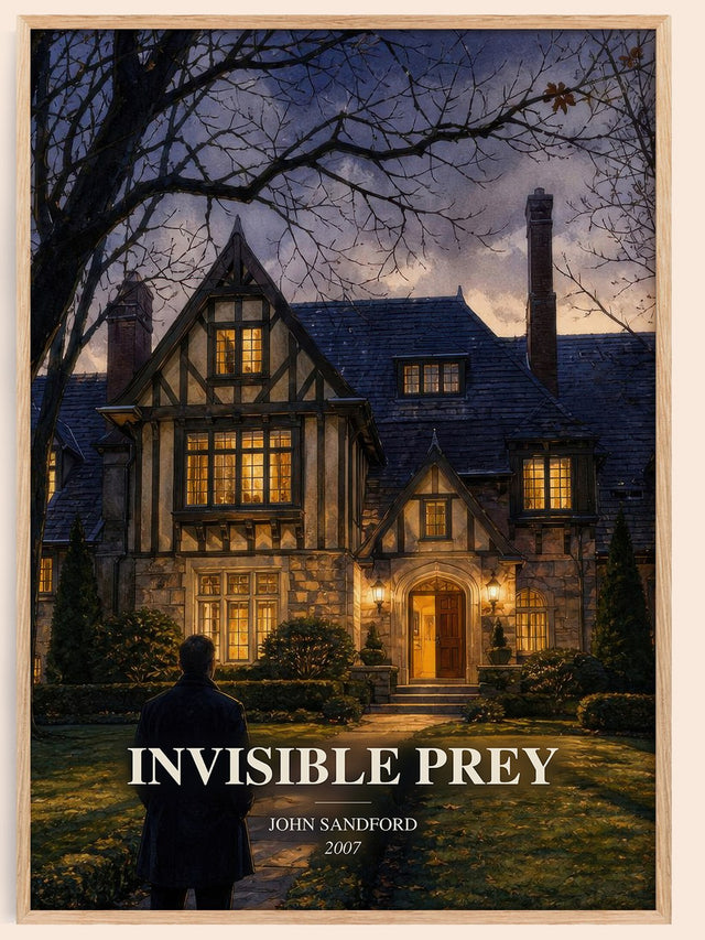 Invisible Prey Book Watercolour Illustration by John Sandford