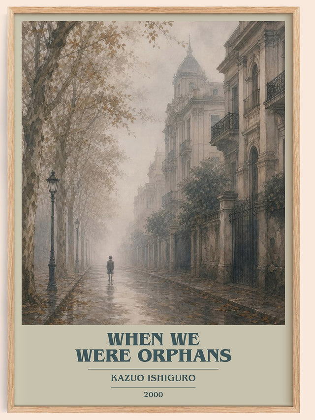 When We Were Orphans Book Cover Poster by Kazuo Ishiguro