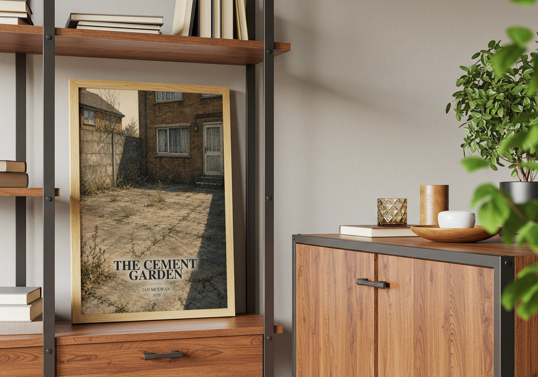 The Cement Garden book watercolour illustration paper finish options – matte satin gloss