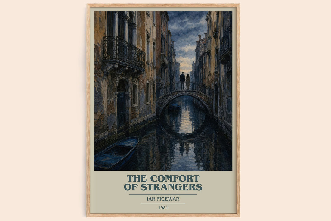 The Comfort of Strangers book cover book poster by Ian McEwan – framed literary art print