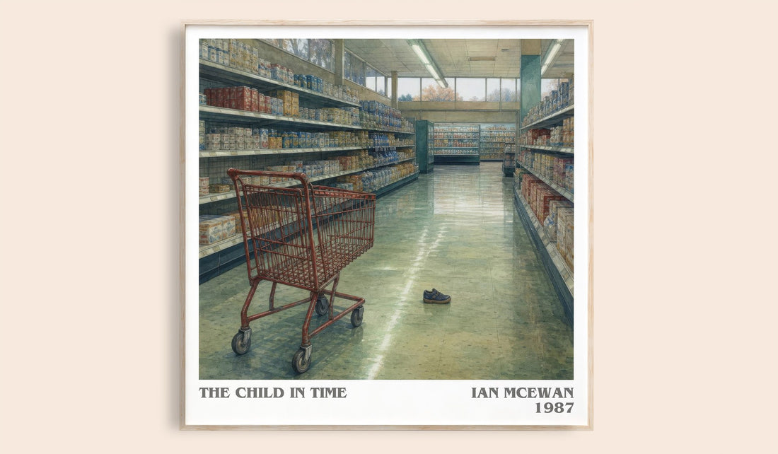 The Child in Time literary book poster by Ian McEwan – framed literary art print