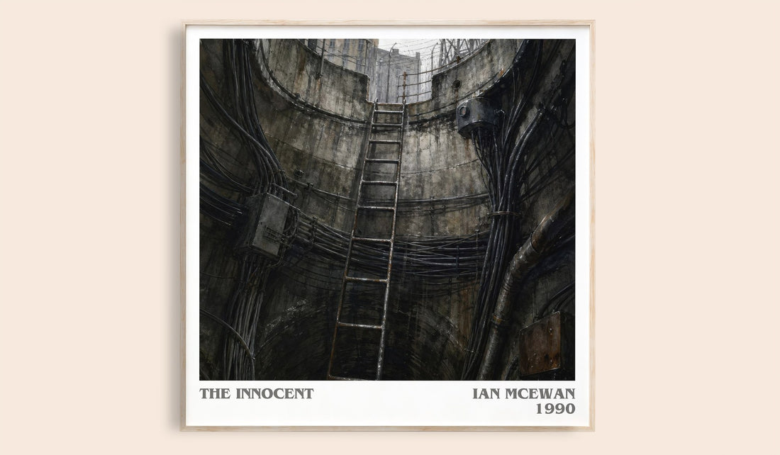 The Innocent literary book poster by Ian McEwan – framed literary art print