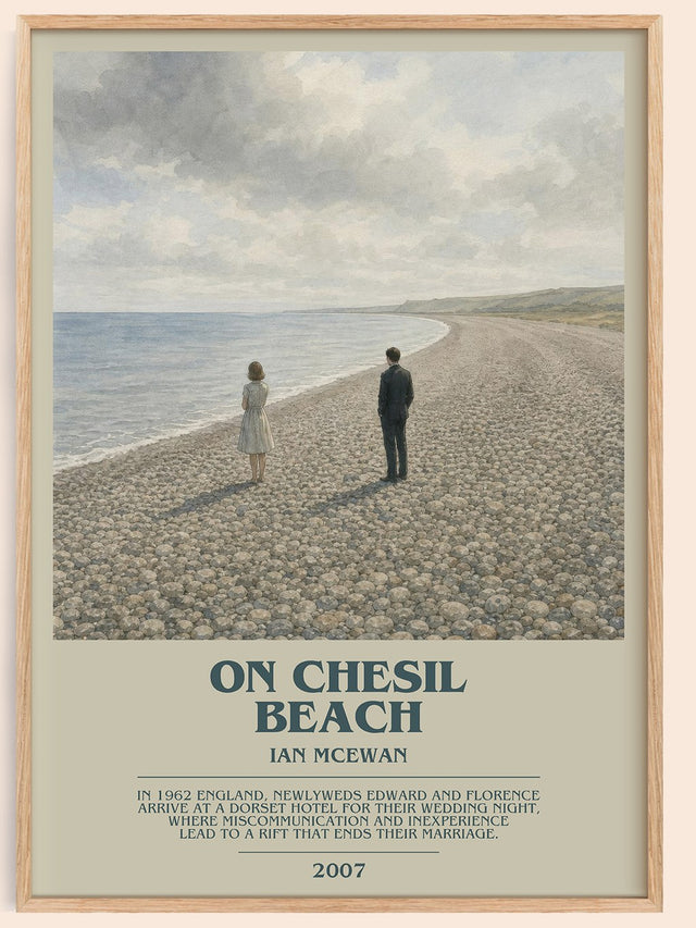 On Chesil Beach Bookish Wall Art by Ian McEwan