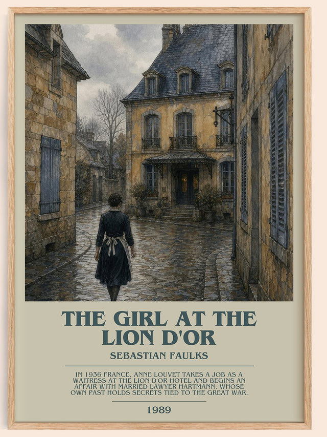 The Girl at the Lion d'Or Bookish Wall Art by Sebastian Faulks