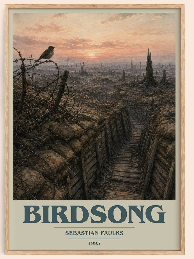 Birdsong Book Cover Poster by Sebastian Faulks