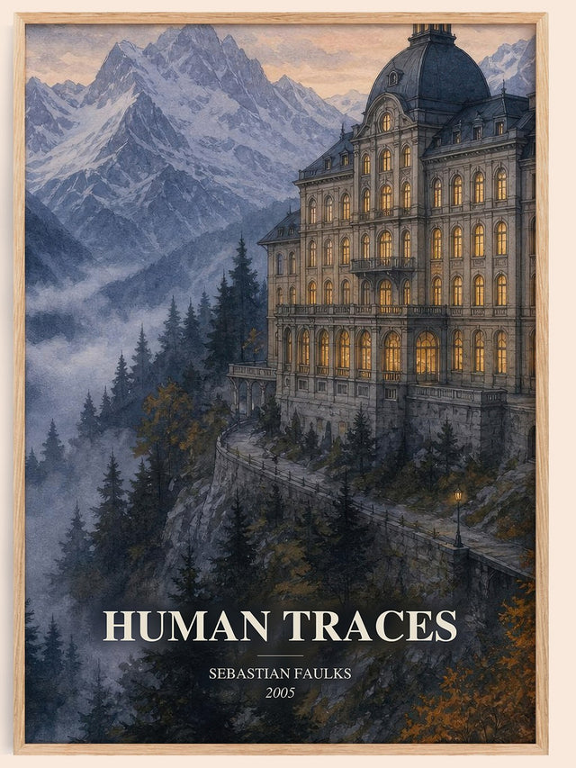 Human Traces Book Watercolour Illustration by Sebastian Faulks