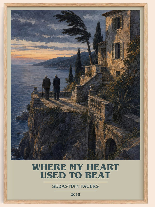 Where My Heart Used to Beat Book Cover Poster by Sebastian Faulks